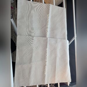 Pair of Manolo Blahnik Creamy Gray Dust Bags